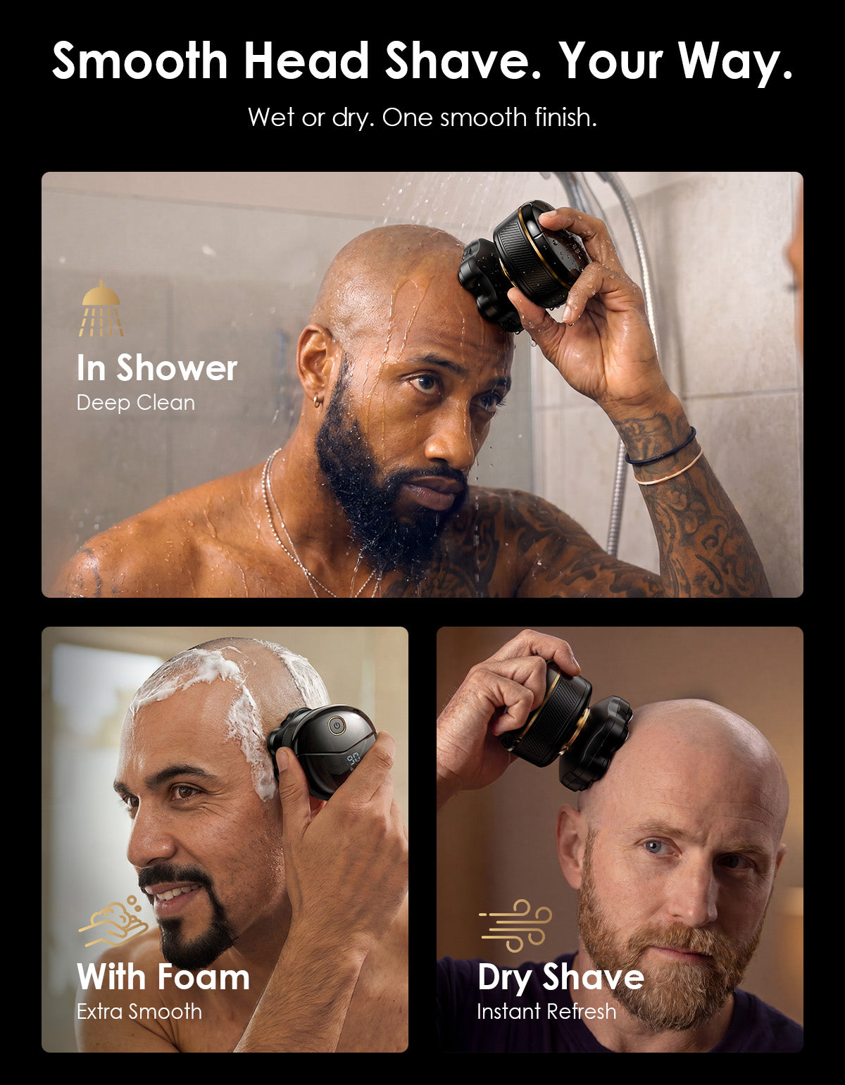 TEKARC 7D SYNC-Flex Floating Head Shavers