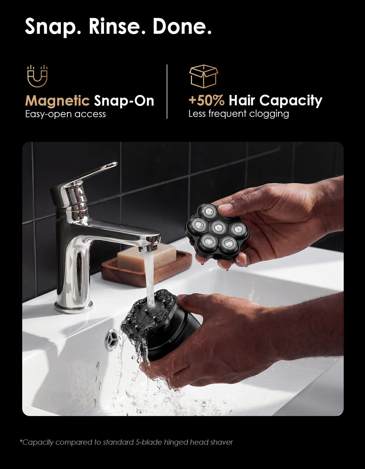 TEKARC 7D SYNC-Flex Floating Head Shavers