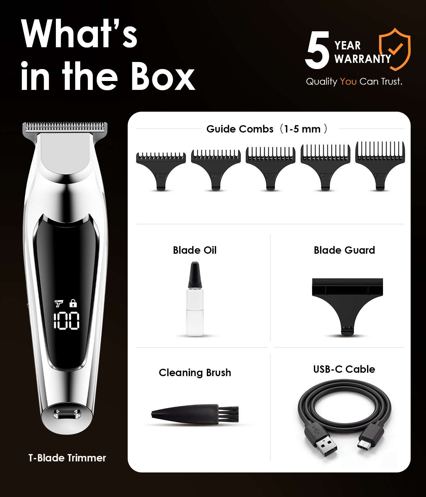Professional Wide T-Blade Trimmer